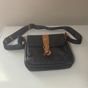 Rioni Black and Brown Crossbody Bag